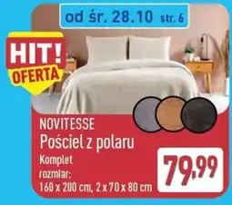 ALDI Pościel z polaru Novitesse oferta