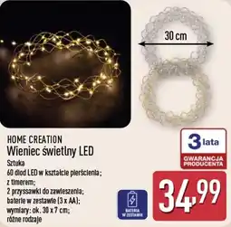 ALDI Home Creation Wieniec świetlny LED oferta