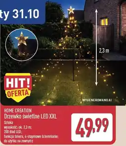 ALDI Home Creation Drzewko świetlne LED XXL oferta