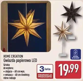 HOME CREATION Gwiazda papierowa LED