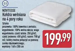 ALDI Kołdra wełniana na 4 pory roku oferta