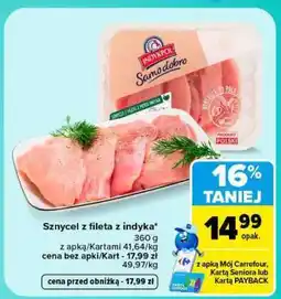 Carrefour Sznycel z fileta z indyka oferta