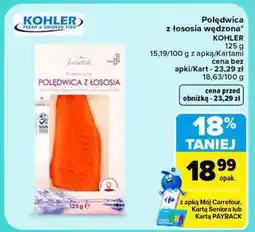 Carrefour Poledwica z łososia wędzona oferta
