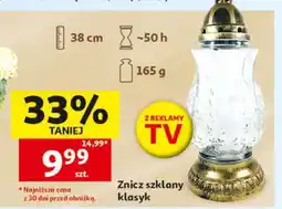Auchan Znicz szklany klasyk oferta