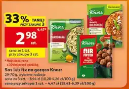 Auchan Sos lub fix na gorąco Knorr oferta