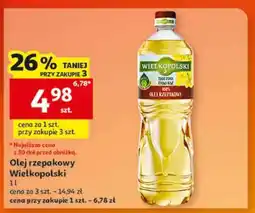 Auchan Olej rzepakowy Wielkopolski oferta