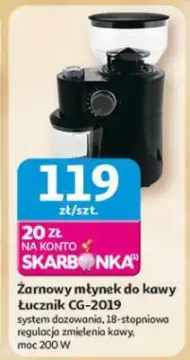 Auchan Żarnowy młynek do kawy Łucznik CG-2019 oferta