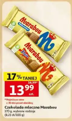 Auchan Czekolada mleczna Marabou oferta