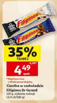 Auchan Ciastka w czekoladzie Filipinos Dr Gerard oferta