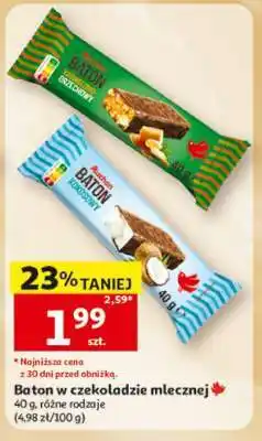 Auchan Baton w czekoladzie mlecznej oferta