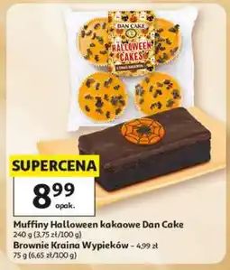 Auchan Muffiny Halloween kakaowe Dan Cake oferta