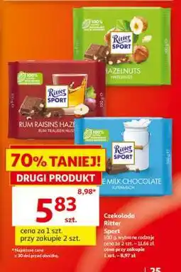 Auchan Czekolada Ritter Sport oferta