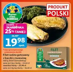 Auchan Filet wolno gotowany z kaczki z żurawiną oferta