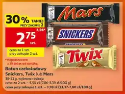 Auchan Baton czekoladowy Snickers, Twix lub Mars oferta