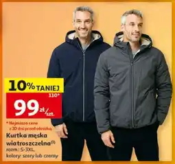Auchan Kurtka męska wiatroszczelna oferta