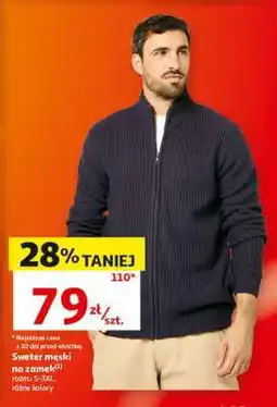 Auchan Sweter męski na zamek oferta