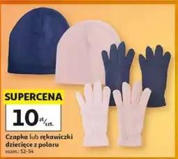 Auchan Czapka lub rękawiczki dziecięce z polaru oferta