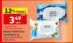 Auchan Papier toaletowy nawilżany oferta