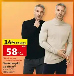 Auchan Sweter męski z golfem oferta