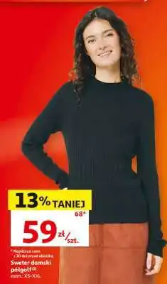 Auchan Sweter damski półgolf oferta