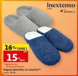 Auchan Kapcie damskie lub męskie oferta