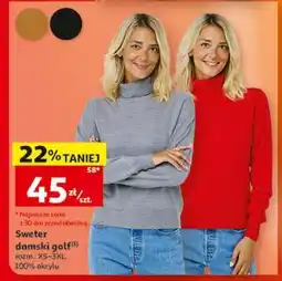 Auchan Sweter damski golf oferta
