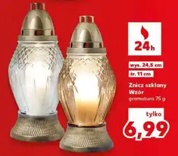 Kaufland Znicz szklany Wzór oferta