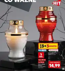 Kaufland Znicz szklany Amfora oferta