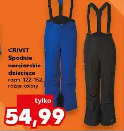 Kaufland Crivit Spodnie narciarskie dziecięce oferta