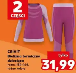 Kaufland CRIVIT Bielizna termiczna dziecięca oferta