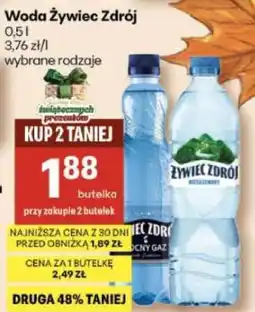 Delikatesy Centrum Woda Żywiec Zdrój oferta