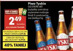 Delikatesy Centrum Piwo Tyskie oferta