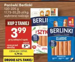 Delikatesy Centrum Parówki BERLINKI oferta