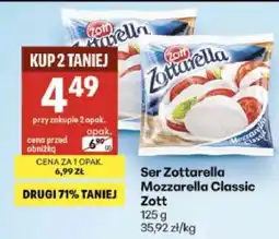 Delikatesy Centrum Ser Zottarella Mozzarella Classic Zott oferta