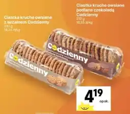 Delikatesy Centrum Ciastka kruche owsiane podlane czekoladą Codzienny oferta