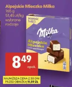 Delikatesy Centrum Alpejskie Mleczko MILKA oferta