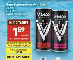 Delikatesy Centrum Napój energetyczny V-MAX oferta
