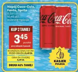 Delikatesy Centrum Napój Coca-Cola, Fanta, Sprite oferta