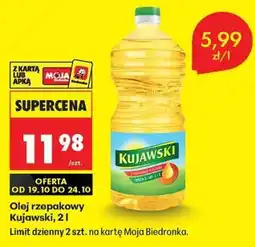 Biedronka Olej rzepakowy Kujawski, 2 l oferta