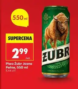 Biedronka Piwo Żubr Jasne Pełne, 550 ml oferta