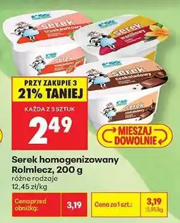 Biedronka Serek homogenizowany Rolmlecz, 200 g oferta