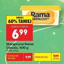 Biedronka Margaryna Rama Classic 400 g oferta
