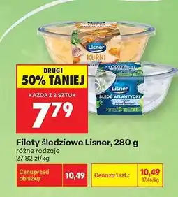 Biedronka Filety śledziowe Lisner 280 g oferta