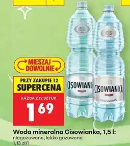 Biedronka Woda mineralna Cisowianka, 1,5 l oferta