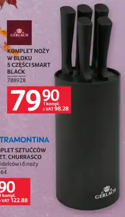 Selgros Komplet noży w bloku 5 części Smart Black Gerlach oferta