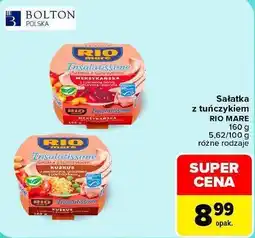 Carrefour Market Sałatka z tuńczykiem RIO MARE 160 g różne rodzaje oferta