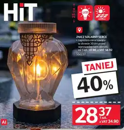 Selgros Znicz Solarny Serce oferta