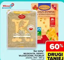 Carrefour Market Ser żółty Mlekovita, Sierpc, Włoszczowa, Polmlek plastry oferta