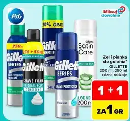 Carrefour Market Żel i pianka do golenia Gillette 200 ml, 250 ml oferta
