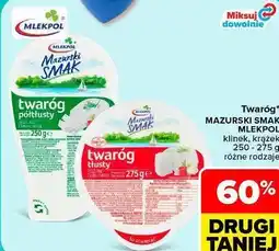 Carrefour Twaróg Mazurski Smak Mlekpol oferta